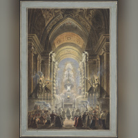 iinstitut suedois expo permanente - Louis Jean Desprez (1743 1804) et Francesco Piranesi (1758 1810), Chapelle Pauline au Vatican.Photo Cecilia Heisser   Nationalmuseum