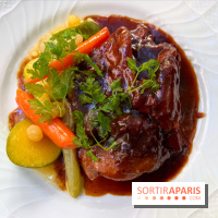 Patio terrasse La Réserve Paris - Agneau confit