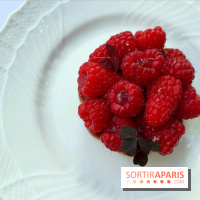 Patio terrasse La Réserve Paris - Tartelette framboises
