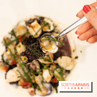 Maison Delano restaurant et terrasse cachée Paris 8e - Coquillages au riz vénéré