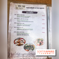 Dong Tam restaurant vietnamien Paris 13e -  carte - menu