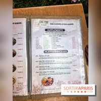 Dong Tam restaurant vietnamien Paris 13e -  carte - menu