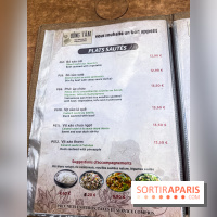 Dong Tam restaurant vietnamien Paris 13e -  carte - menu
