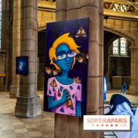 Exposition street-art et mode gratuit dans une chapelle à Paris : à la Croisée des Arts - photos - A7C08987