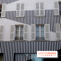 Daniel Buren et Miles Greenberg, nos photos de l'expo au Reiffers Art Inititiatives à Paris 