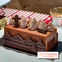 Bûches de Noël 2025 de La Grande Epicerie de Paris : trois gâteaux dans l'esprit des marchés de Noël