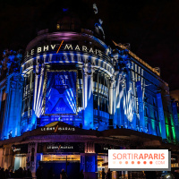 Inauguration des vitrines de Noël du BHV Marais à Paris 2025 avec Vincent Niclo et Vitaa - photos - A7C01396