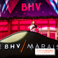 Inauguration des vitrines de Noël du BHV Marais à Paris 2025 avec Vincent Niclo et Vitaa - photos - A7C01441