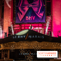 Inauguration des vitrines de Noël du BHV Marais à Paris 2025 avec Vincent Niclo et Vitaa - photos - A7C01487