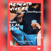 Exposition Memento Vivere à l’Aiguillage - Frigos de Paris - Cordelia Beaudequin - AFFICHE MEMENTO VIVERE CORDELIA BEAUDEQUIN