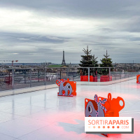 Noël 2025 aux Galeries Lafayette Haussmann : une patinoire éphémère sur les toits de Paris