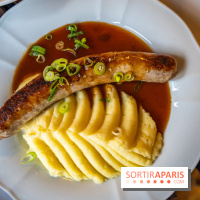 Le petit bouillon de la gare à Asnières-sur-Seine - photos - purée saucisse
