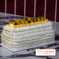 Bûche de Noël Paris-Brest pistache et tropicale de Nour Kandler - Lalla Coffee - A7C02384