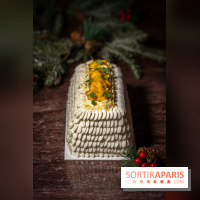 Bûche de Noël Paris-Brest pistache et tropicale de Nour Kandler - Lalla Coffee - A7C02393