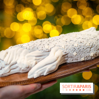 Le tea time de Noël du George V 2025, les photos - buche de noël