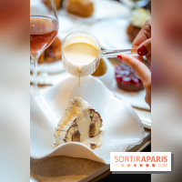 Le tea time de Noël du George V 2025, les photos - buche de noël