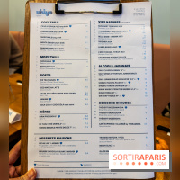 Ukiyo Ramen à Paris - menu - carte