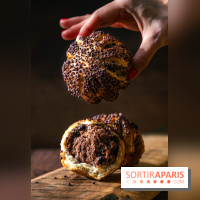 Le petit-déjeuner du George V Paris, les photos  - brioche couronne chocolat vanille et grués de cacao