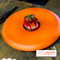 Mantra - St-Jacques pochée, orange sanguine, poitrine croustillante