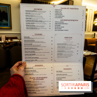 Andaaz restaurant indien Paris 17e - menu