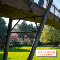 Les pommiers et cerisiers en fleurs du Jardin de Reuilly, Parc de Reuilly à Paris 12e - photos  - parc