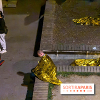 Simulation géante des pompiers de Paris sur les quais parisiens