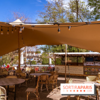 La terrasse du Moulin de Nemours, la guinguette estivale en bord de Loing 77