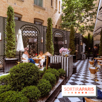 La terrasse jardin du Sax Hotel avec piscine - les photos