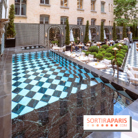 La terrasse jardin du Sax Hotel avec piscine - les photos