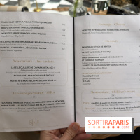 La terrasse jardin du Sax Hotel avec piscine - carte - menu