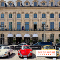 Le Rallye des Princesses expose ses voitures de collection sur la Place Vendôme