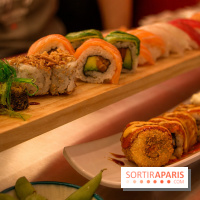Sushi Mina : assortiment de makis et sushis colorés
