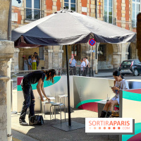 Pop-up Techwear Balenciaga, boissons wellness place des Vosges