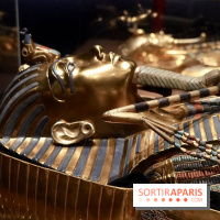 Détail du sarcophage de Toutânkhamon - Toutankhamon : son tombeau et ses trésors