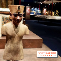 Buste royal dans l’exposition Toutânkhamon - Toutankhamon : son tombeau et ses trésors