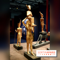Statue dorée et figures protectrices - Toutankhamon : son tombeau et ses trésors