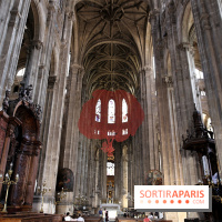 Lydie Arickx : nos photos de son installation à l'église Saint-Eustache