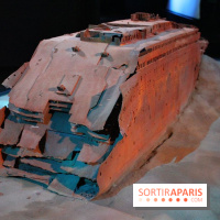 Exposition Titanic au Parc des Expositions de Paris : maquette fond marin