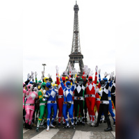 Le Flash Mob Power Ranger à Paris