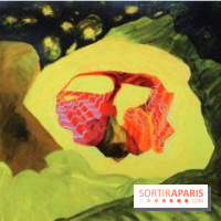 Hélène DUCLOS-THORY , Ascidie, 2013, acrylique sur toile, 89 x 116 cm