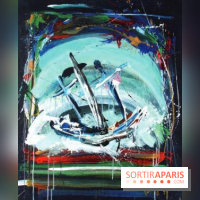 Ralph CUTILLO , Strike the Sun, 2012, acrylique sur toile, 100 x 81 cm