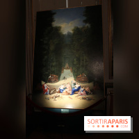 Vue de l’intérieur du bosquet du Labyrinthe dans les jardins de Versailles vers 168-1691