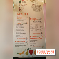 Le Paradis du fruit : nouvelle carte