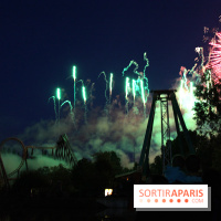 Inauguration officielle de la Forêt d'Idefix, feux d'artifice 25 ans Astérix