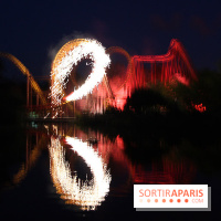 Inauguration officielle de la Forêt d'Idefix, feux d'artifice 25 ans Astérix