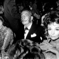 Lido 78,  Soirée gitane, Célébrités, De gauche à droite: Gala, Salvadore Dali, Ludmila Tchérina