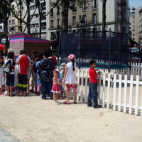 Trampolines à Paris Plage La Villette