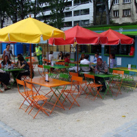 Terrasse à Paris Plage La Villette