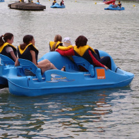 Pédalo à Paris Plage La Villette