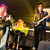 soirée, skyboard, rock band, étoile